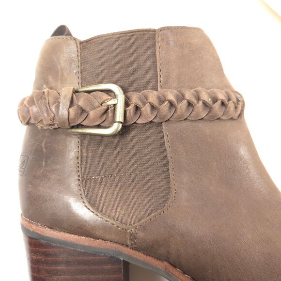 Sperry Top Sider Casual Leather Ankle Boot Womens Size 7 STS90223 Brown Black - Picture 9 of 10